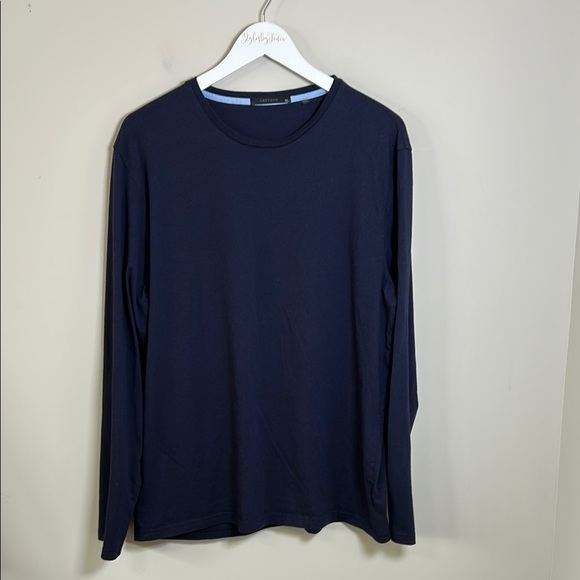 Greyson Spirit Long Sleeve Tee Navy Blue Logo Front Mens Pima Cotton Sz XL - Picture 2 of 12